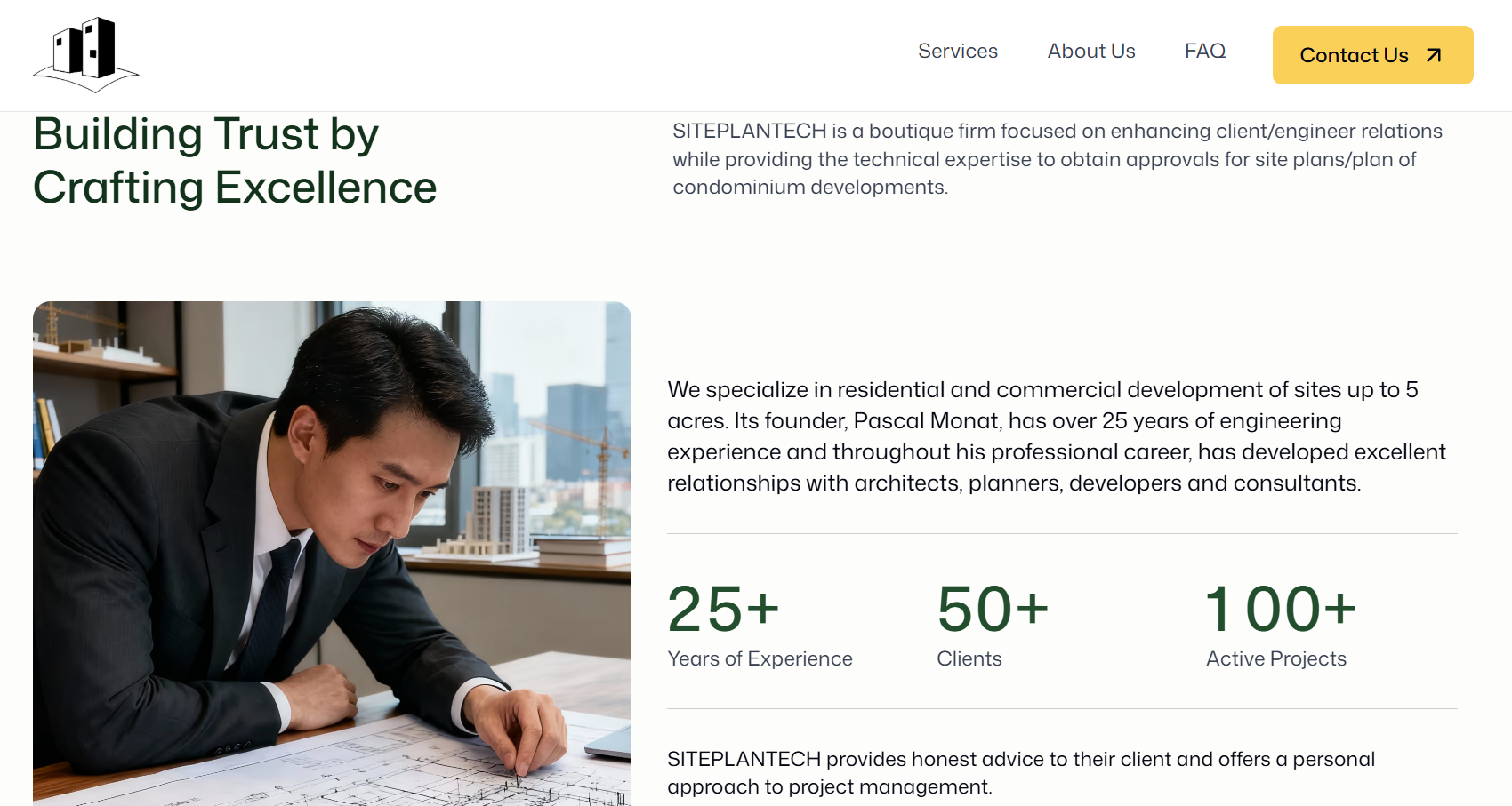 Screenshot from SITEPLANTECH website