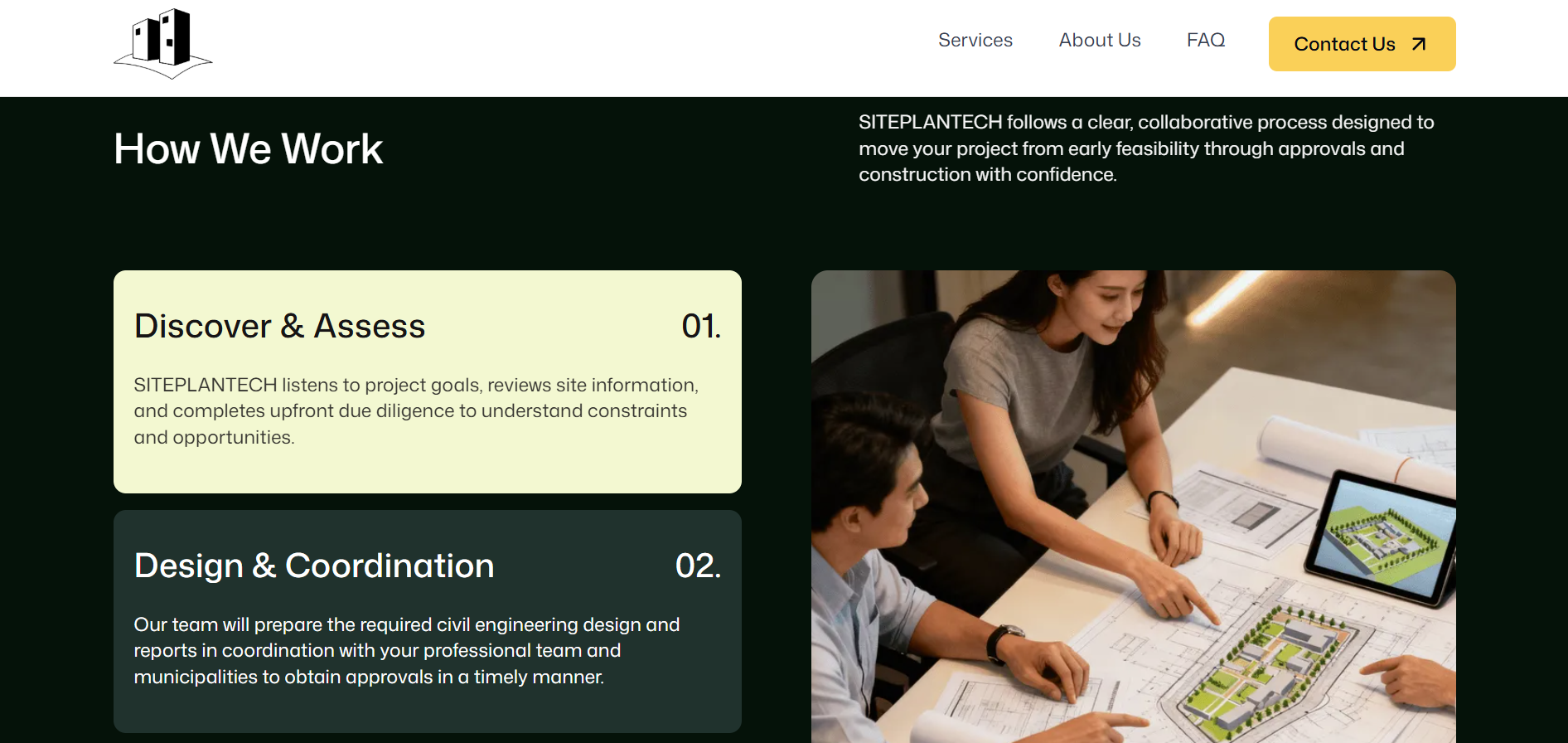 Screenshot from SITEPLANTECH website