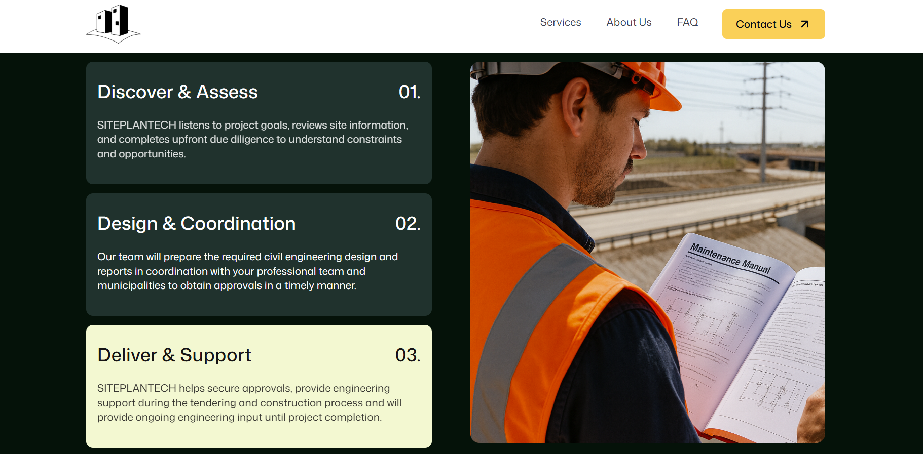 Screenshot from SITEPLANTECH website