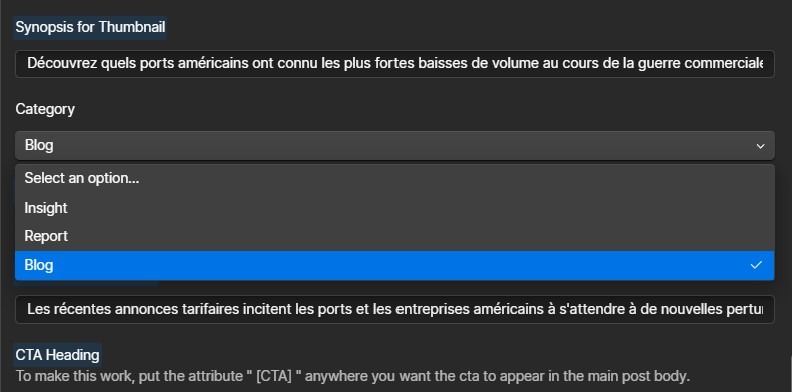 option field in secondary locale