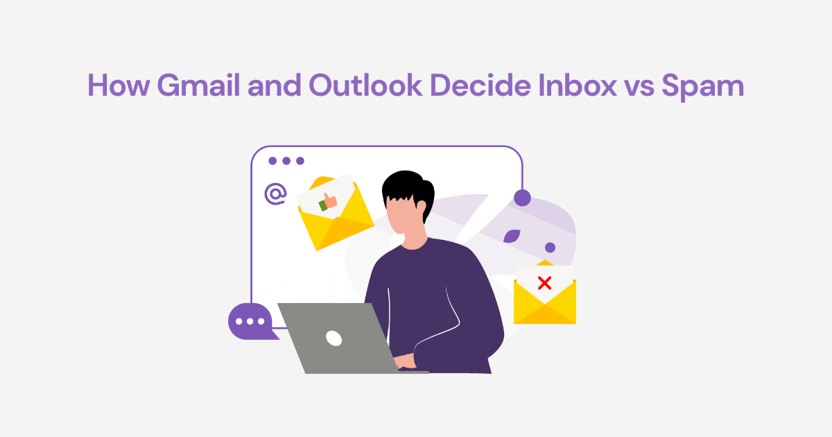 How Gmail and Outlook Decide Inbox vs Spam