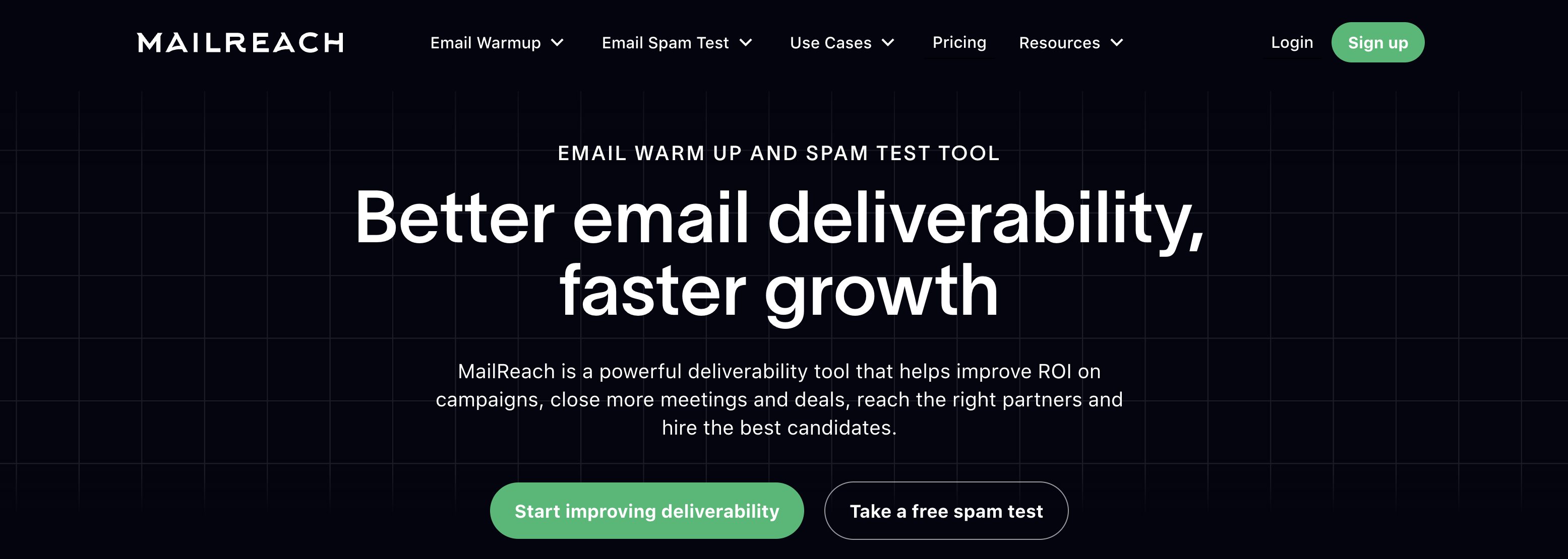 mailreach website screenshot