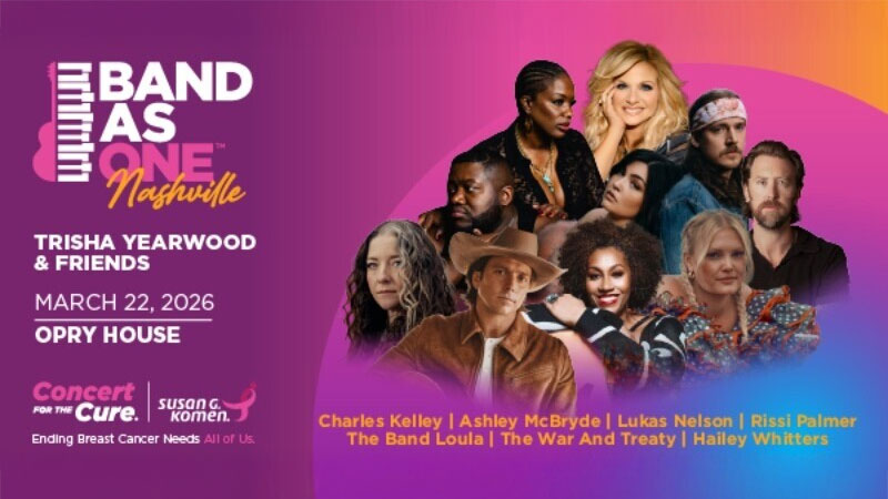 Trisha Yearwood & Friends – Check Out This Year’s Band As One Concert Lineup!