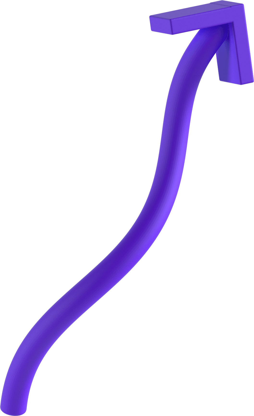 3d purple arrow