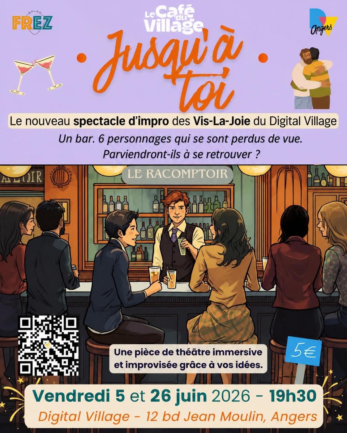Cabaret d'impro "Vis la Joie" - FREZ - 05/06/2026 - frez.angers@gmail.com