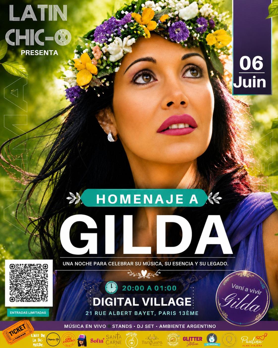 🔴 - Homenaje a GILDA by Latin chic-o - MATELIER MUSIQUE ET CULTURE ARGENTINE EN FRANCE - 06/06/2026 - pabloavila03@gmail.com