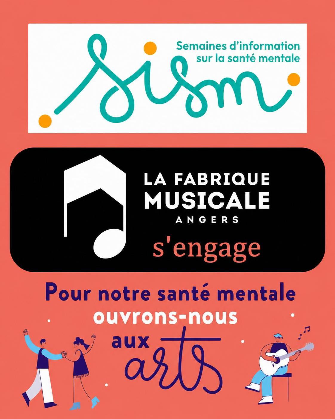 🔴 - Santé mentale : La fabrique musicale angevine s'engage - la fabrique musicale angevine  - 11/10/2026 - mchene.musicotherapeute@gmail.com