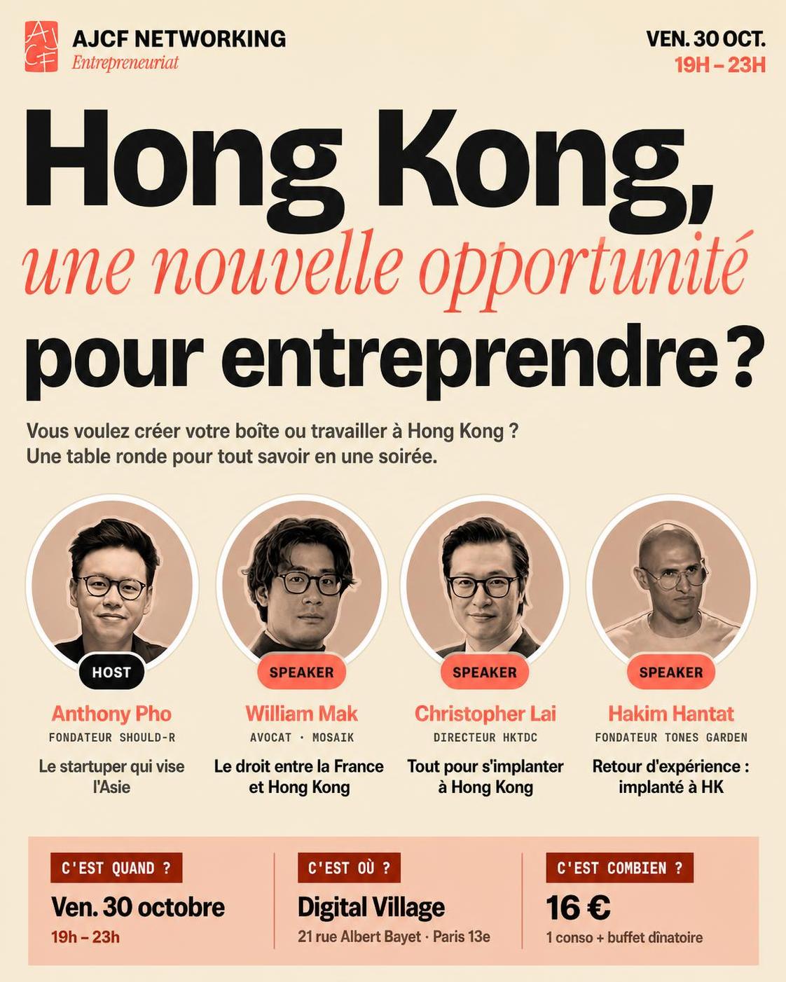 Entreprendre à Hong Kong - Paris