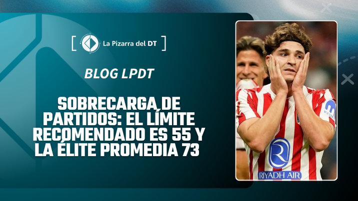 Sobrecarga de partidos de fútbol: el límite recomendado es 55 y la élite llega a 73 