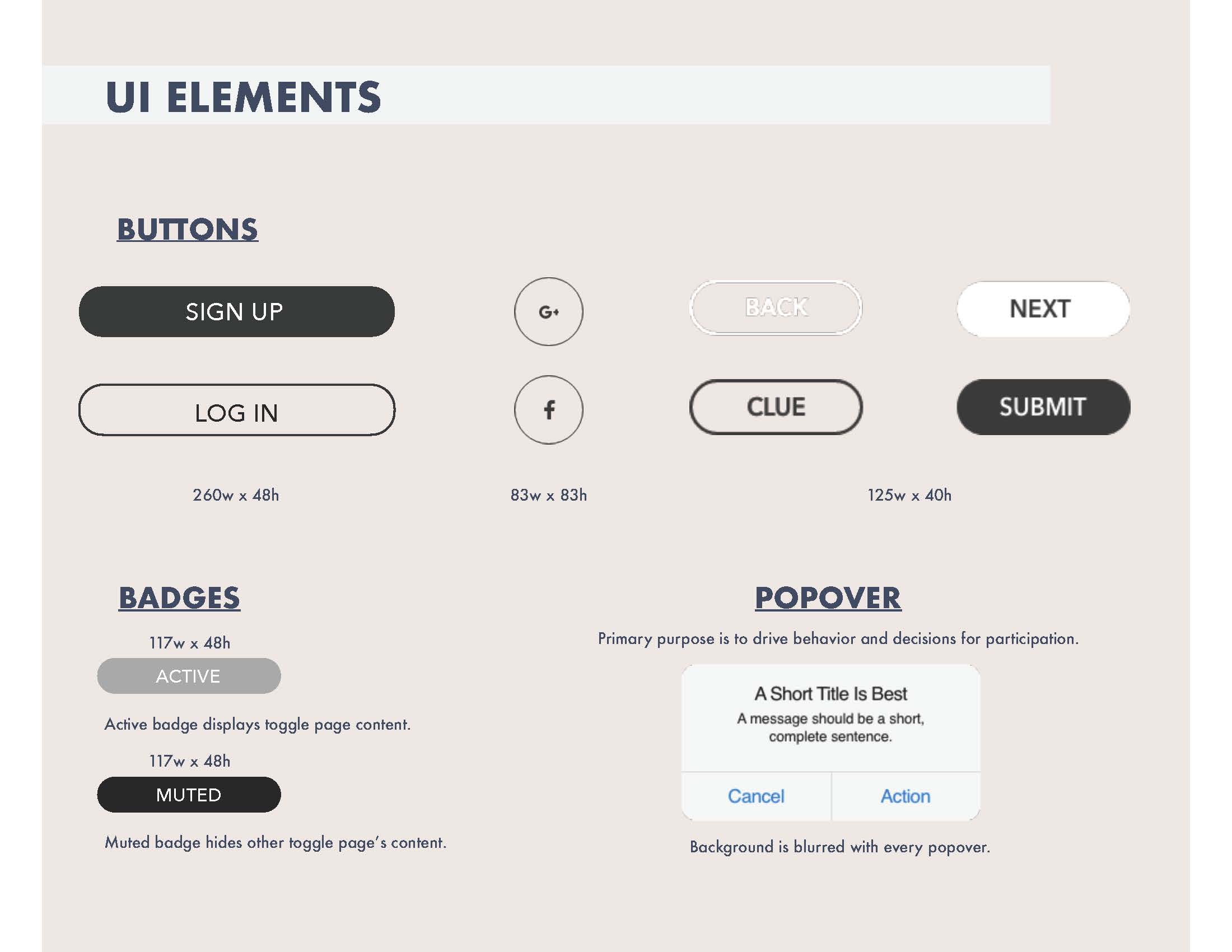 Style guide for Savages mobile scavenger hunt game application.