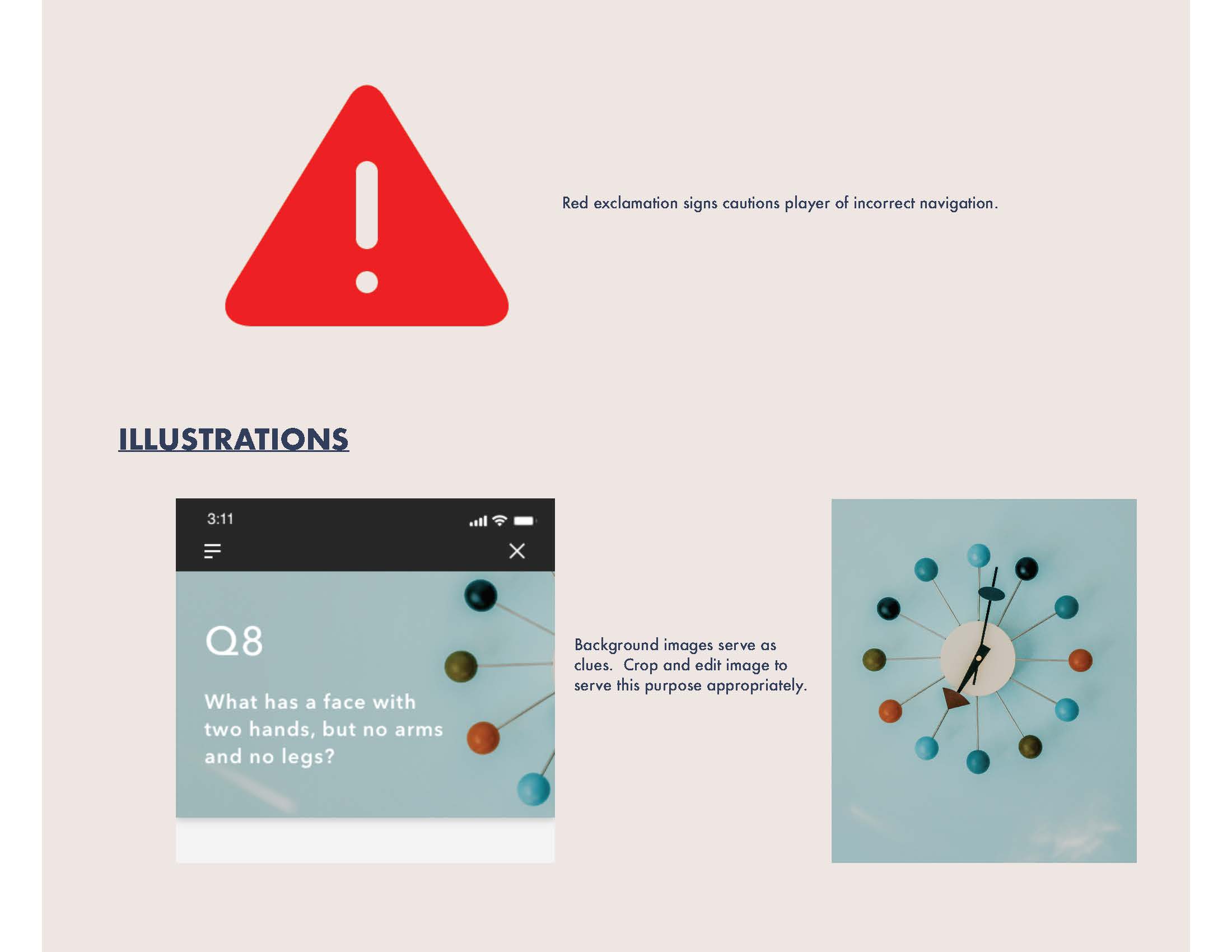 Style guide for Savages mobile scavenger hunt game application.