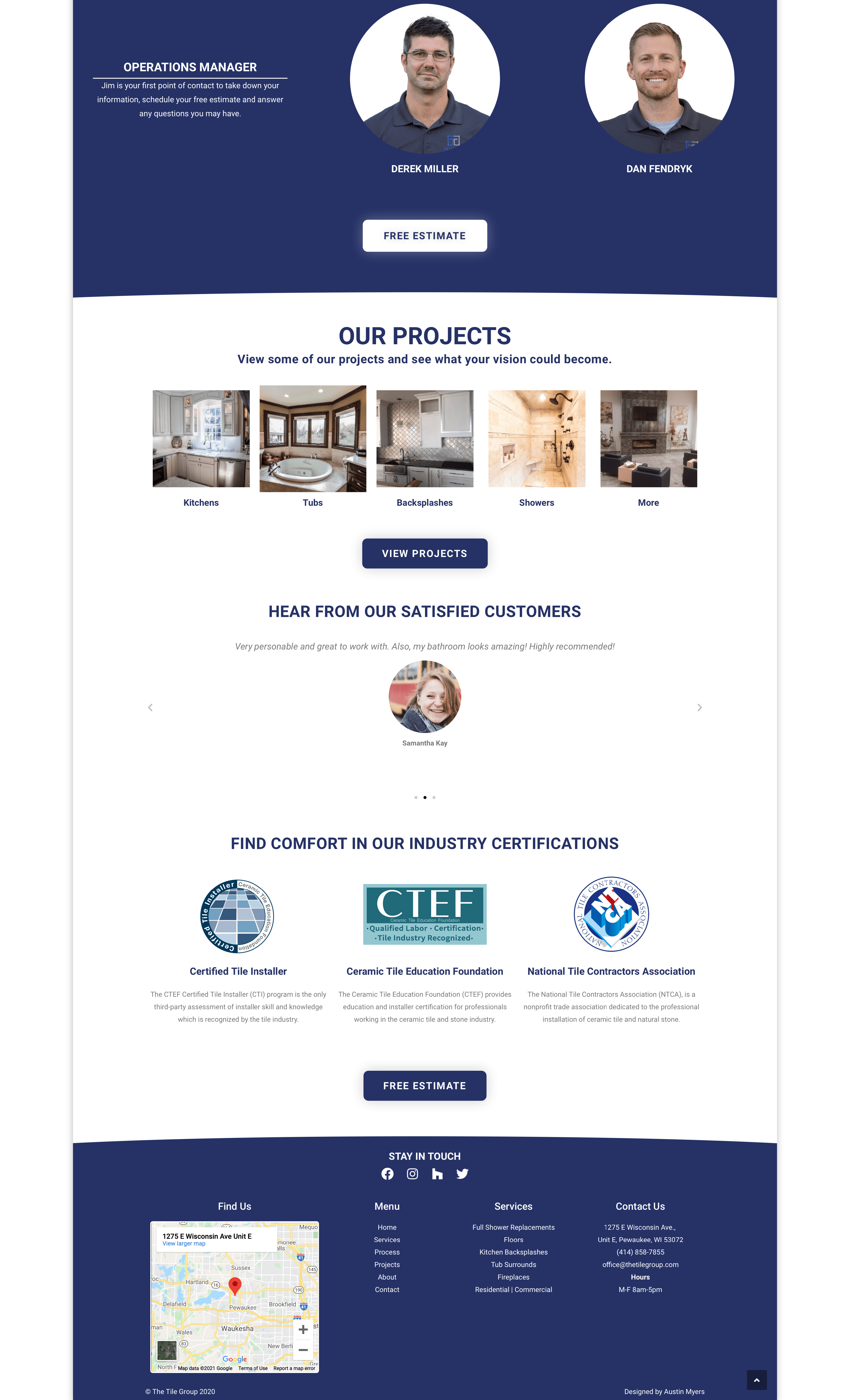 Old version of website for comparison image 1 of 2