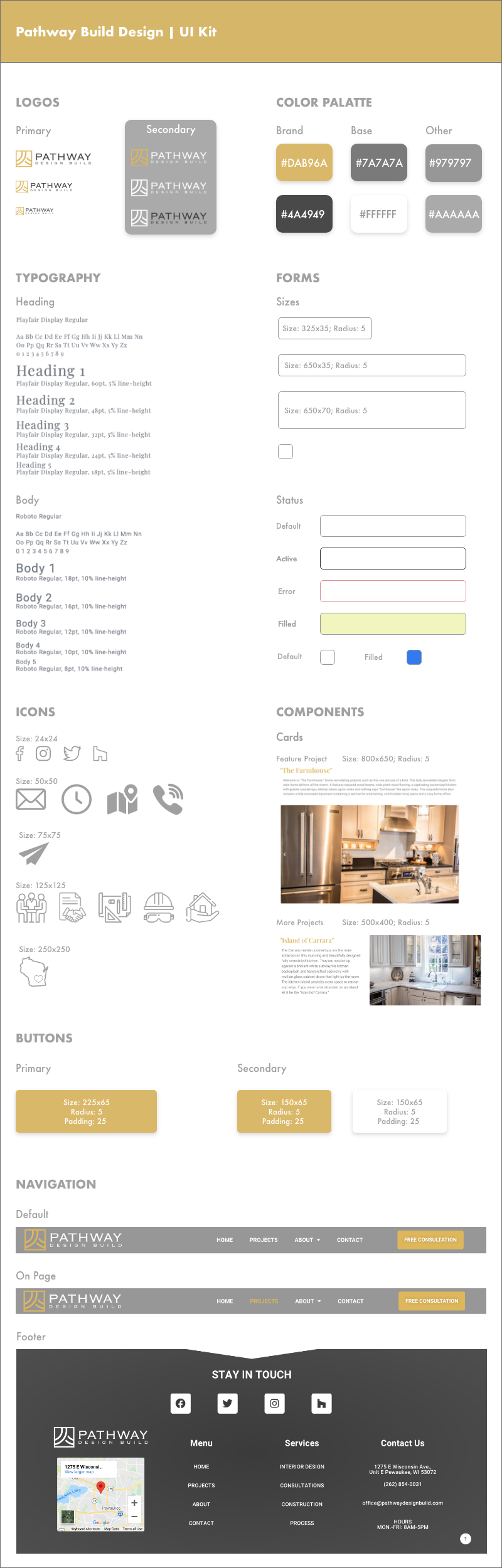 Pathway Design Build UI Kit