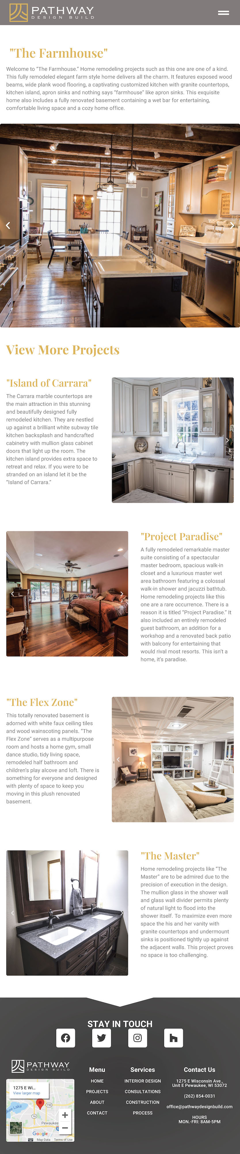 Pathway Design Build Project Page- Tablet