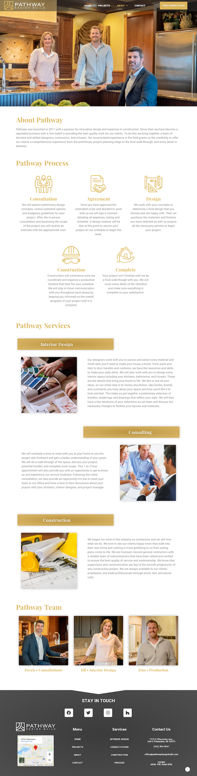 Pathway Design About Project Page- Desktop