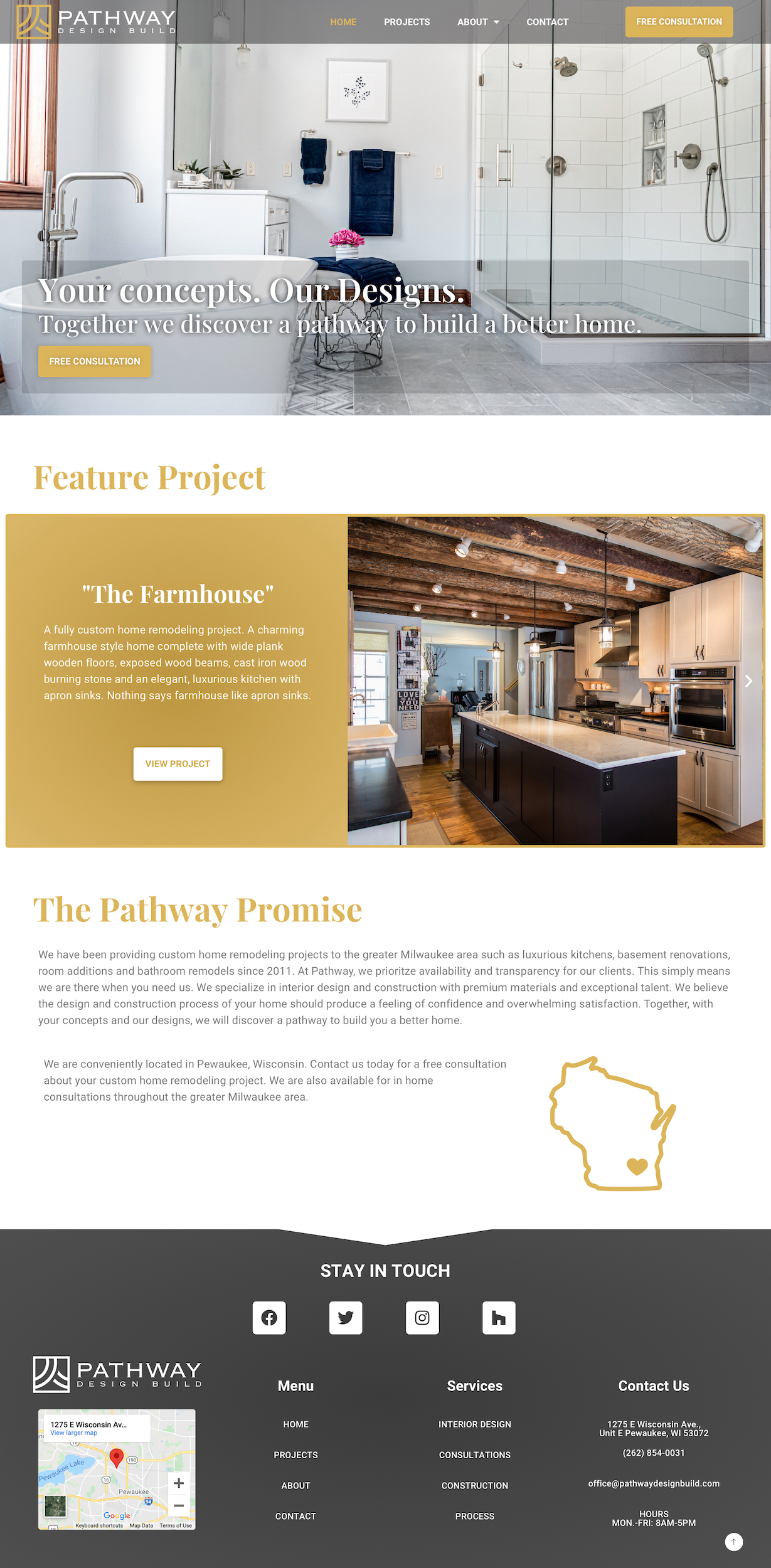Pathway Design Build Homepage- Desktop