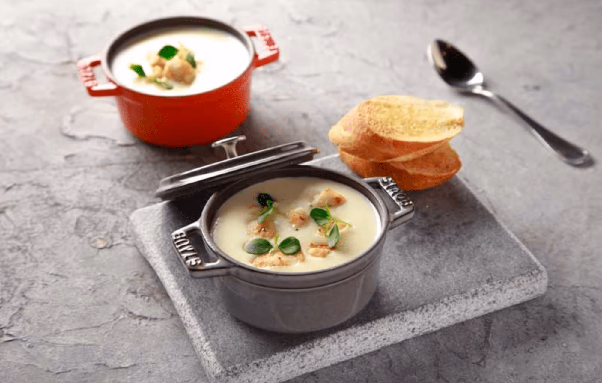 Cream of Roast Garlic and Potato