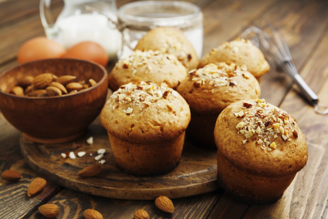 Almond Baked cupcakes