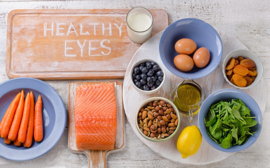 Seafood is good for the eyes