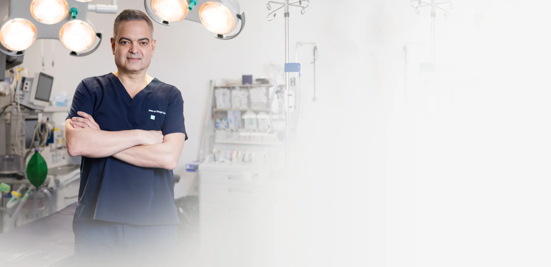 Dr. Antoniou in operating room
