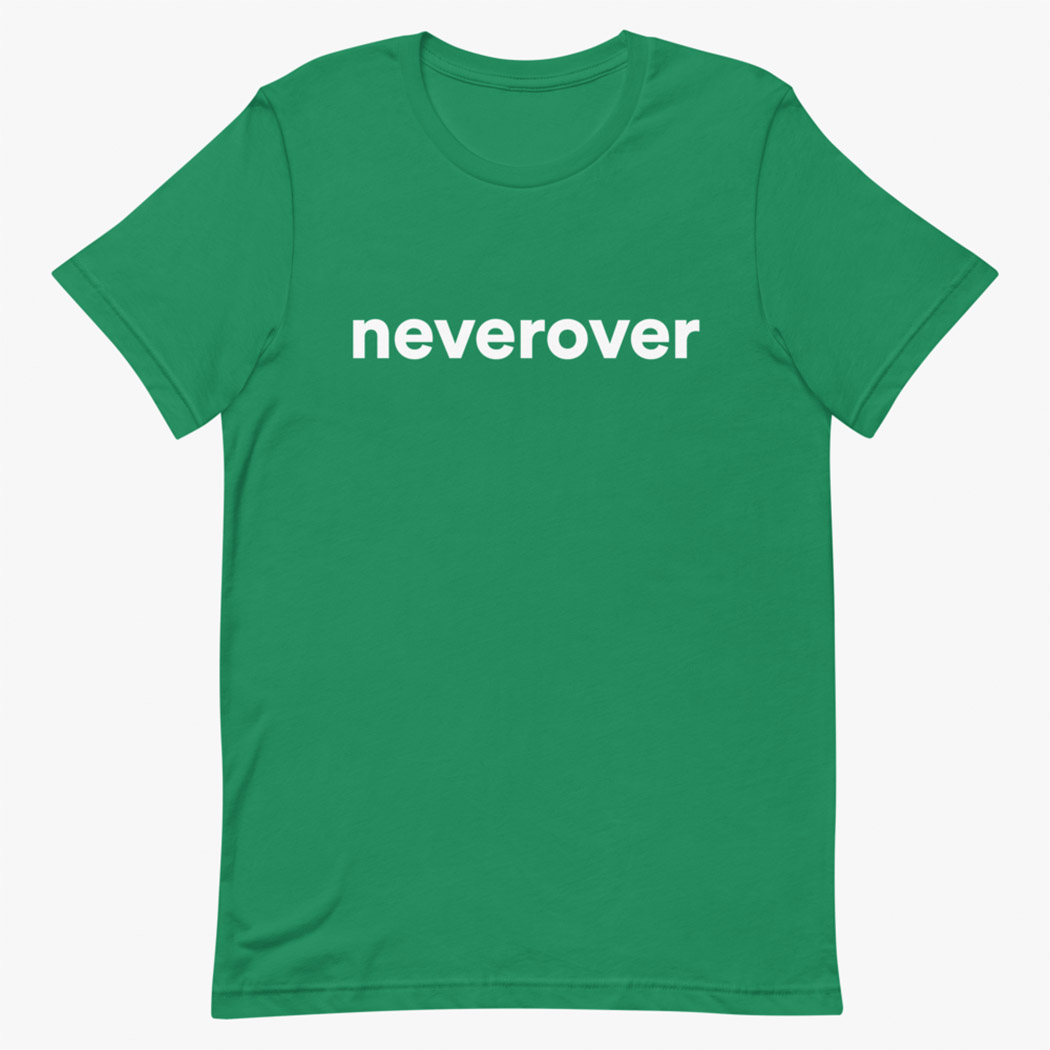Neverover Fitness T-shirt, Men’s Short Sleeve Athletic Tee - Green