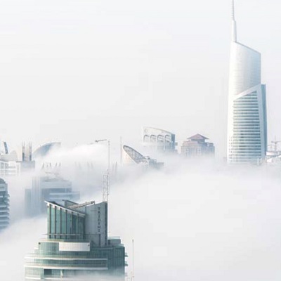 Vista da skyline de Dubai