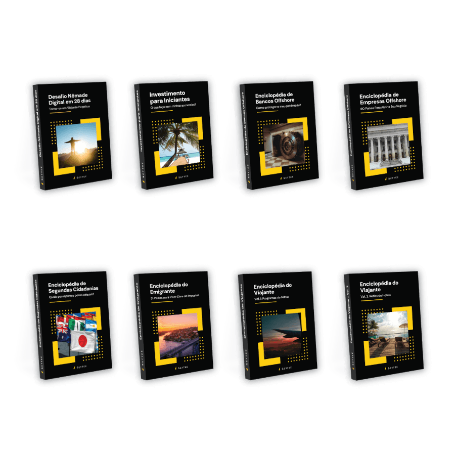 Capas dos 8 e-books da Settee