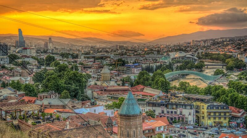 Vista de Tbilisi, Georgia