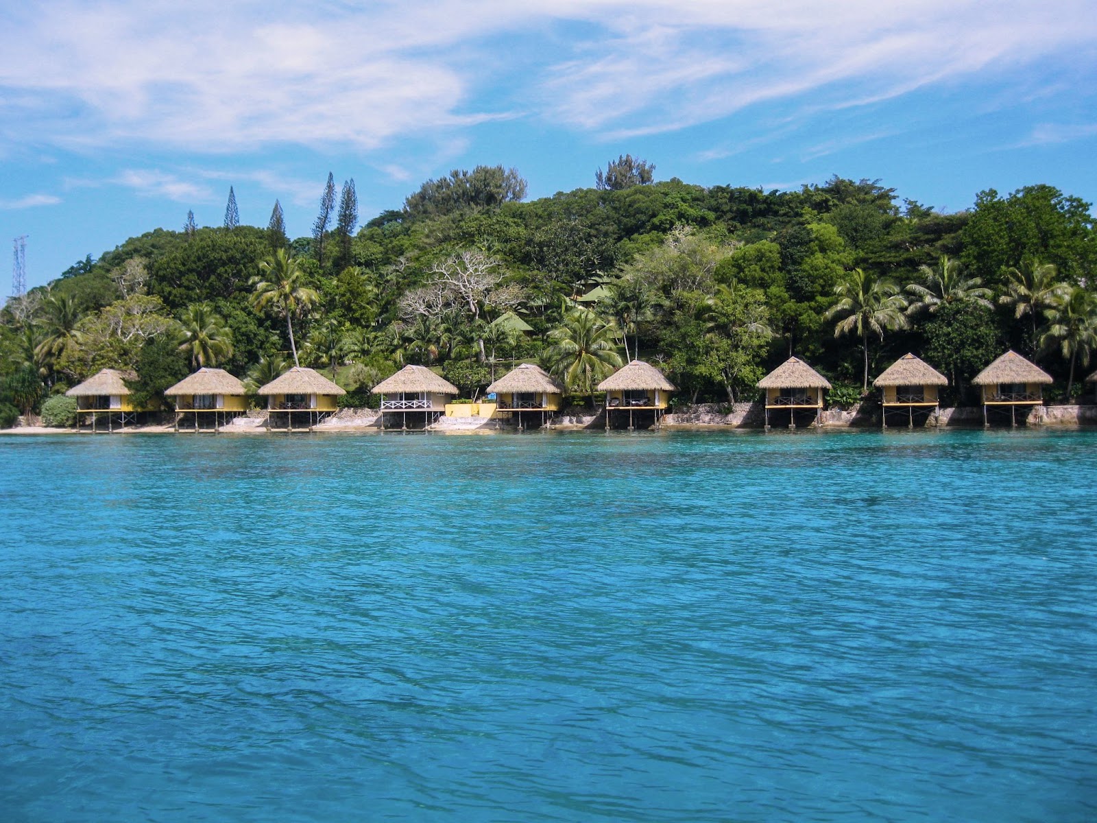 Foto de uma praia em Vanuatu.