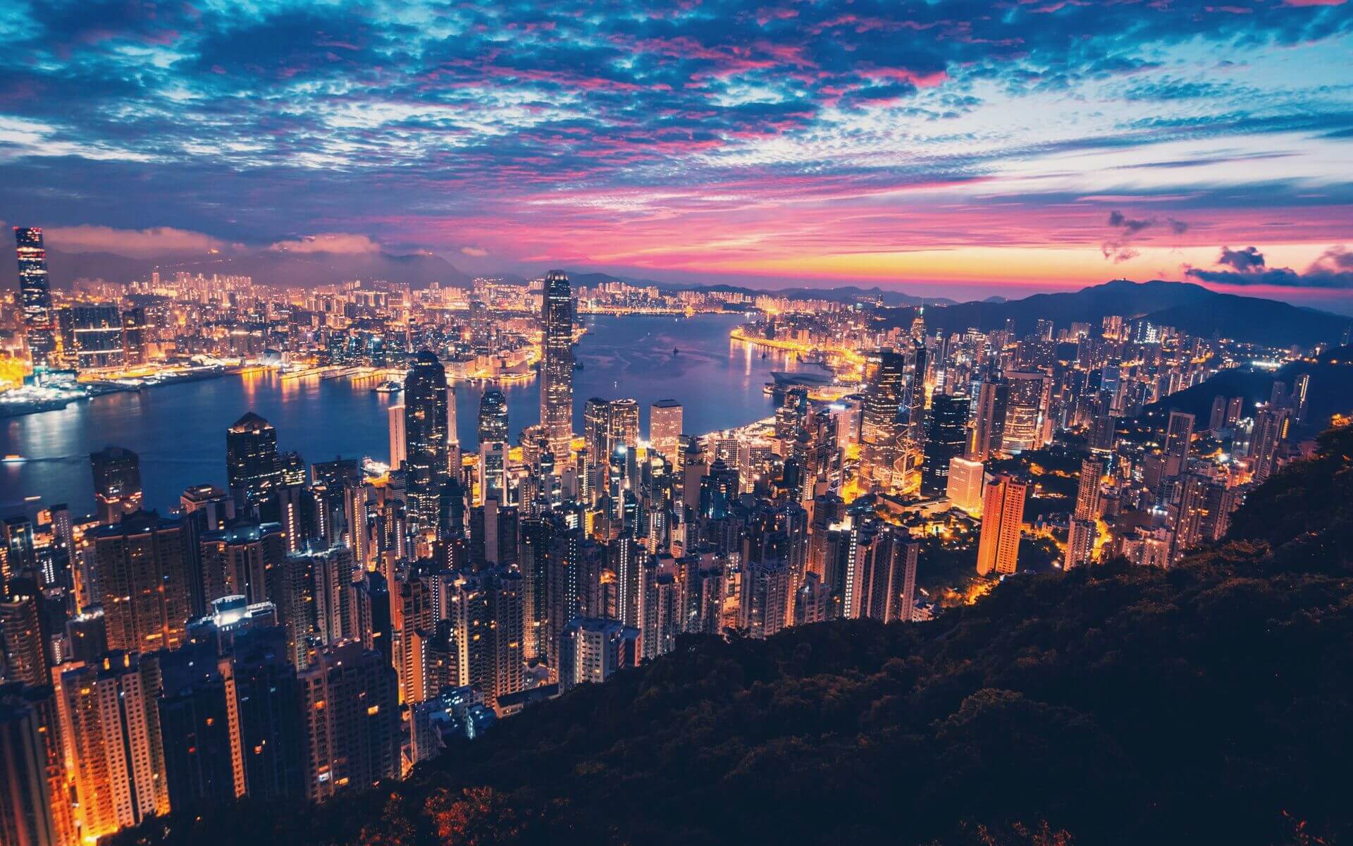 Imagem da cidade de Hong Kong
