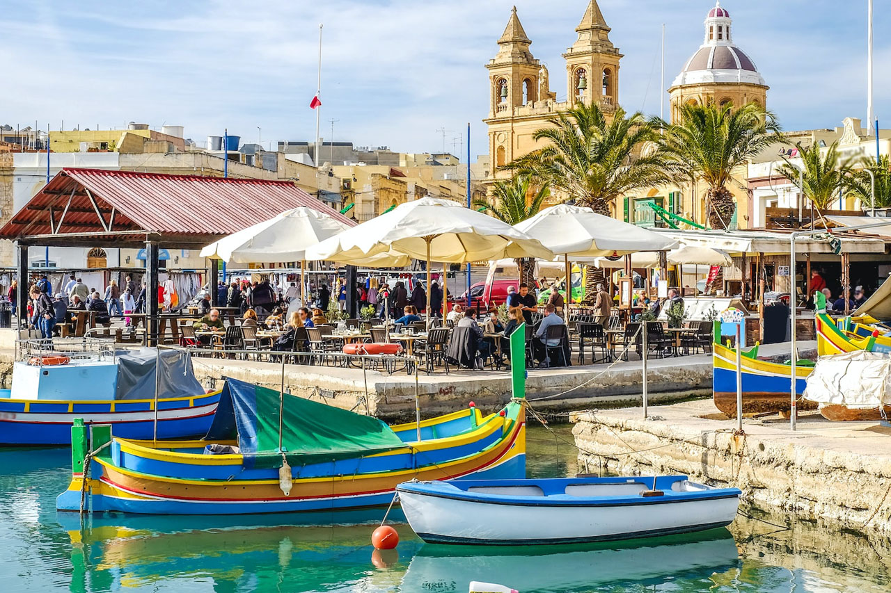 Marsaxlokk, a charmosa vila de pescadores de Malta