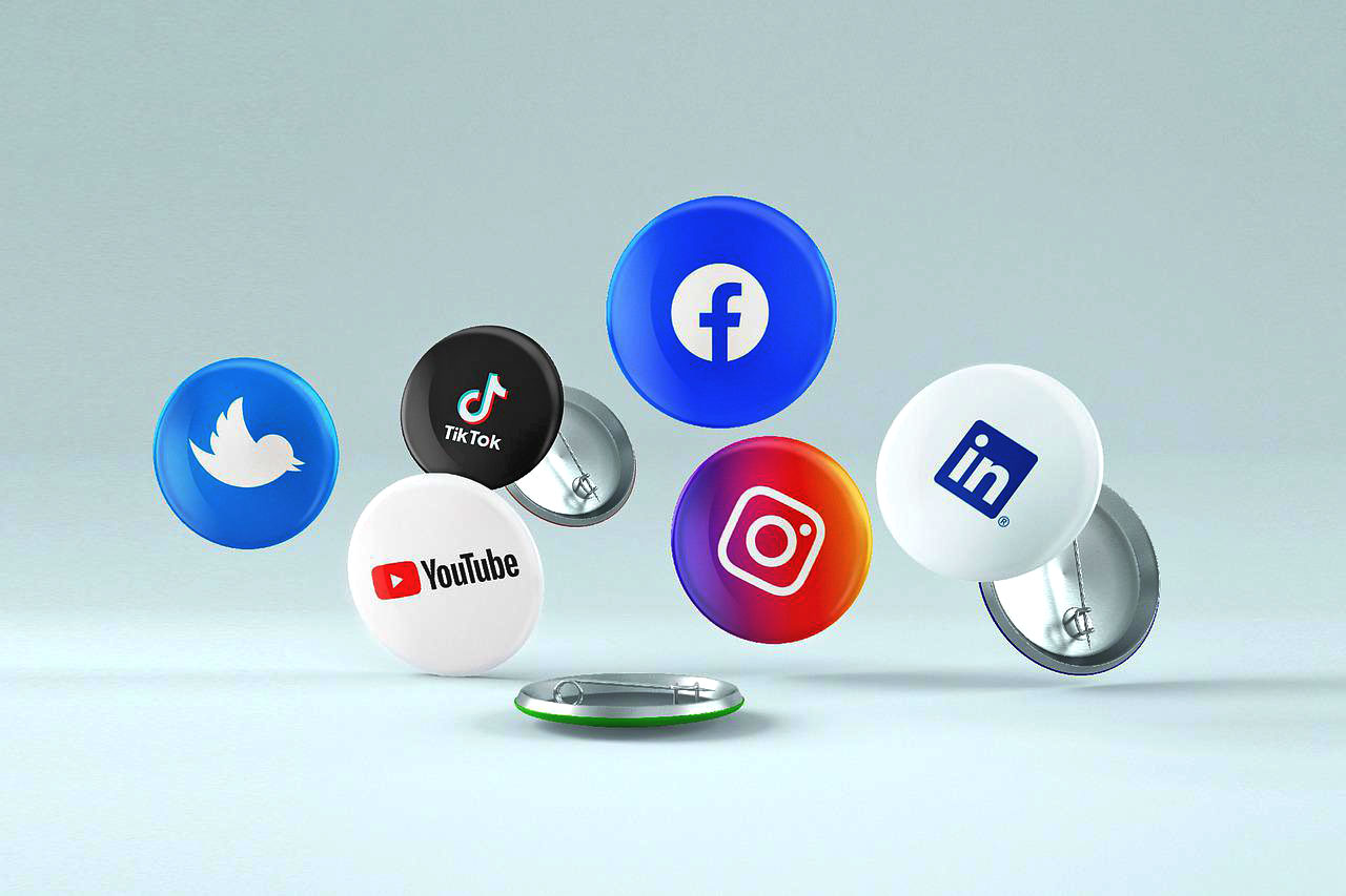 Imagem dos Ícones das rede sociais mais famosas atualmente