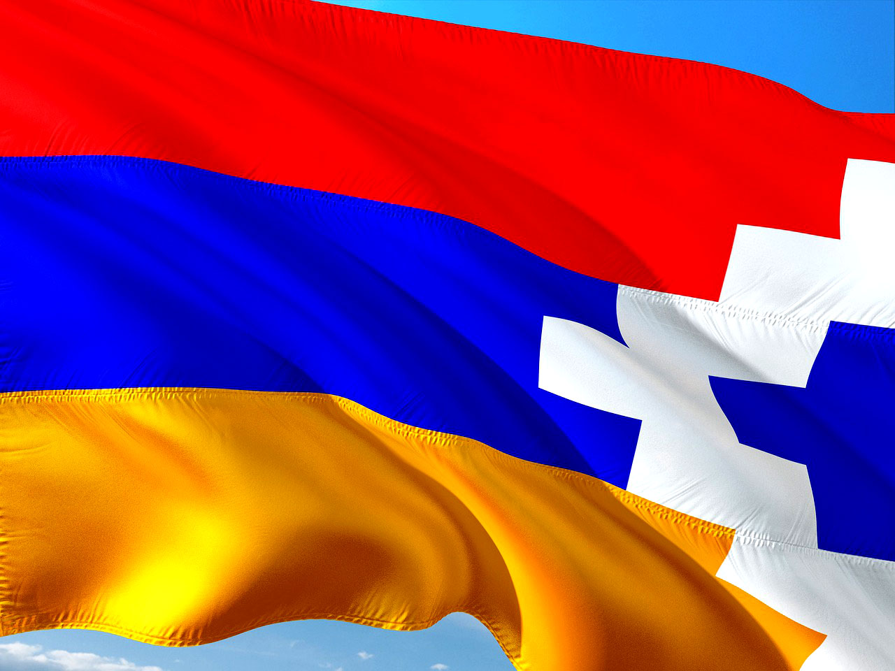 Bandeira da republica Nagorno-Karabakh