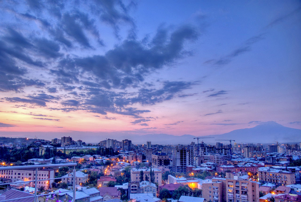 Imagem da cidade de Yerevan, Arménia