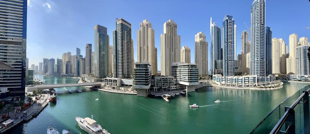 Imagem do bairro Dubai Marina nos Emirados Árabes Unidos
