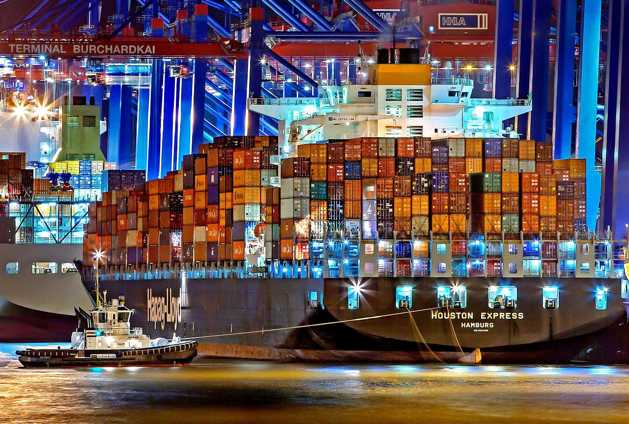 Imagem do porto de Hamburgo