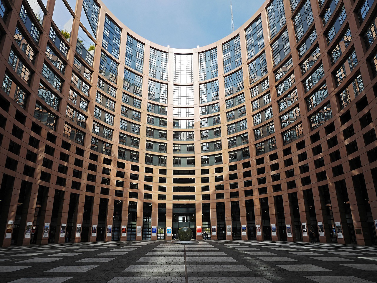 Imagem do parlamento europeu na União Europeia em Bruxelas