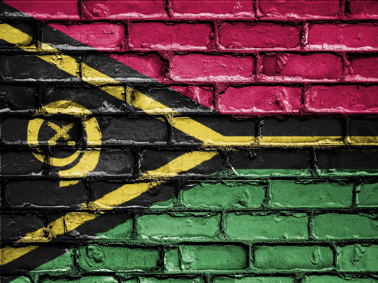 Imagem da Bandeira Nacional de Vanuatu