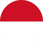 Imagem do Ícone arredondado da bandeira da Indonésia