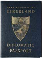 Imagem de um passaporte de Liberland