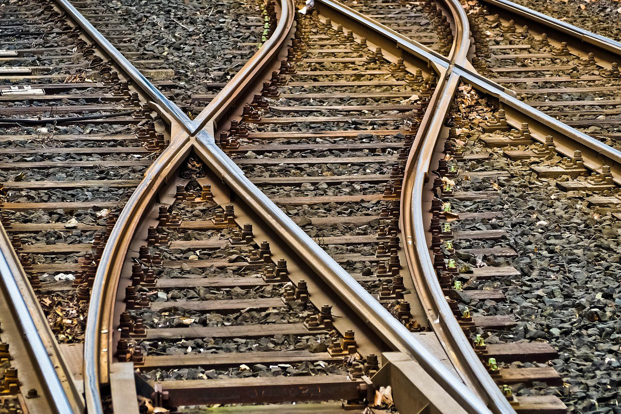 Imagem de trilhos ferroviários