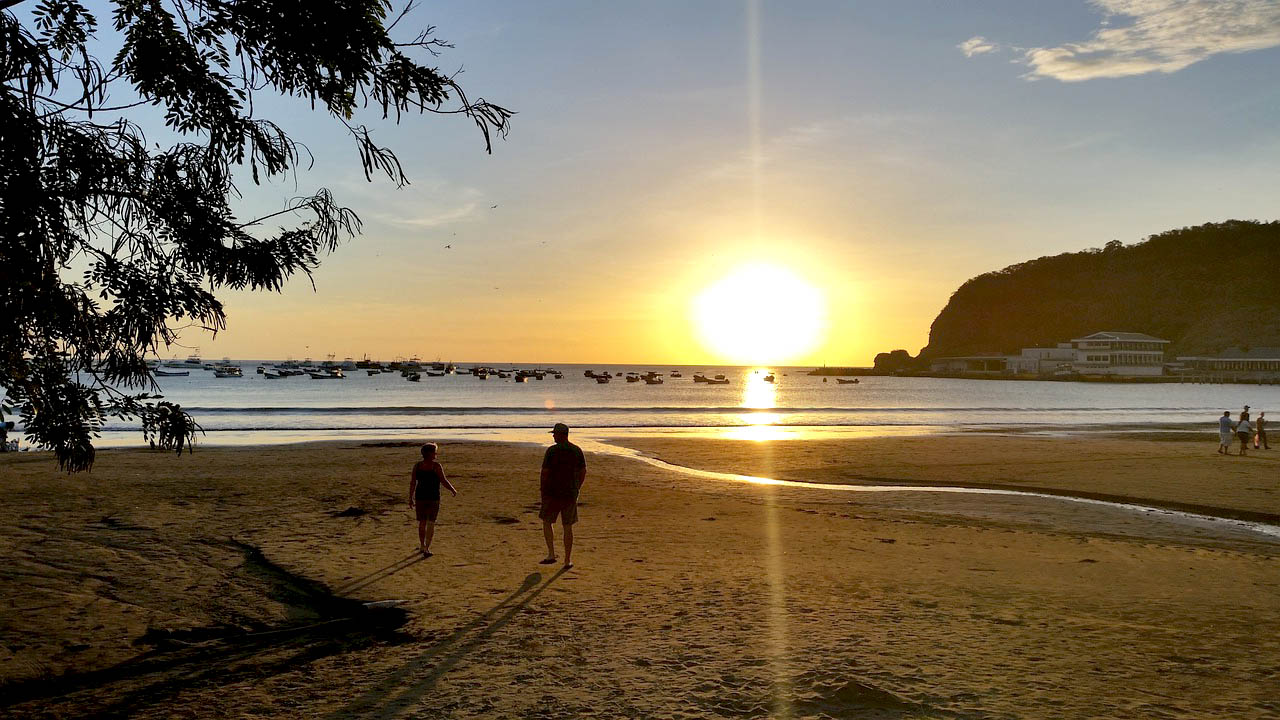 Imagem da praia de San Juan del Sur