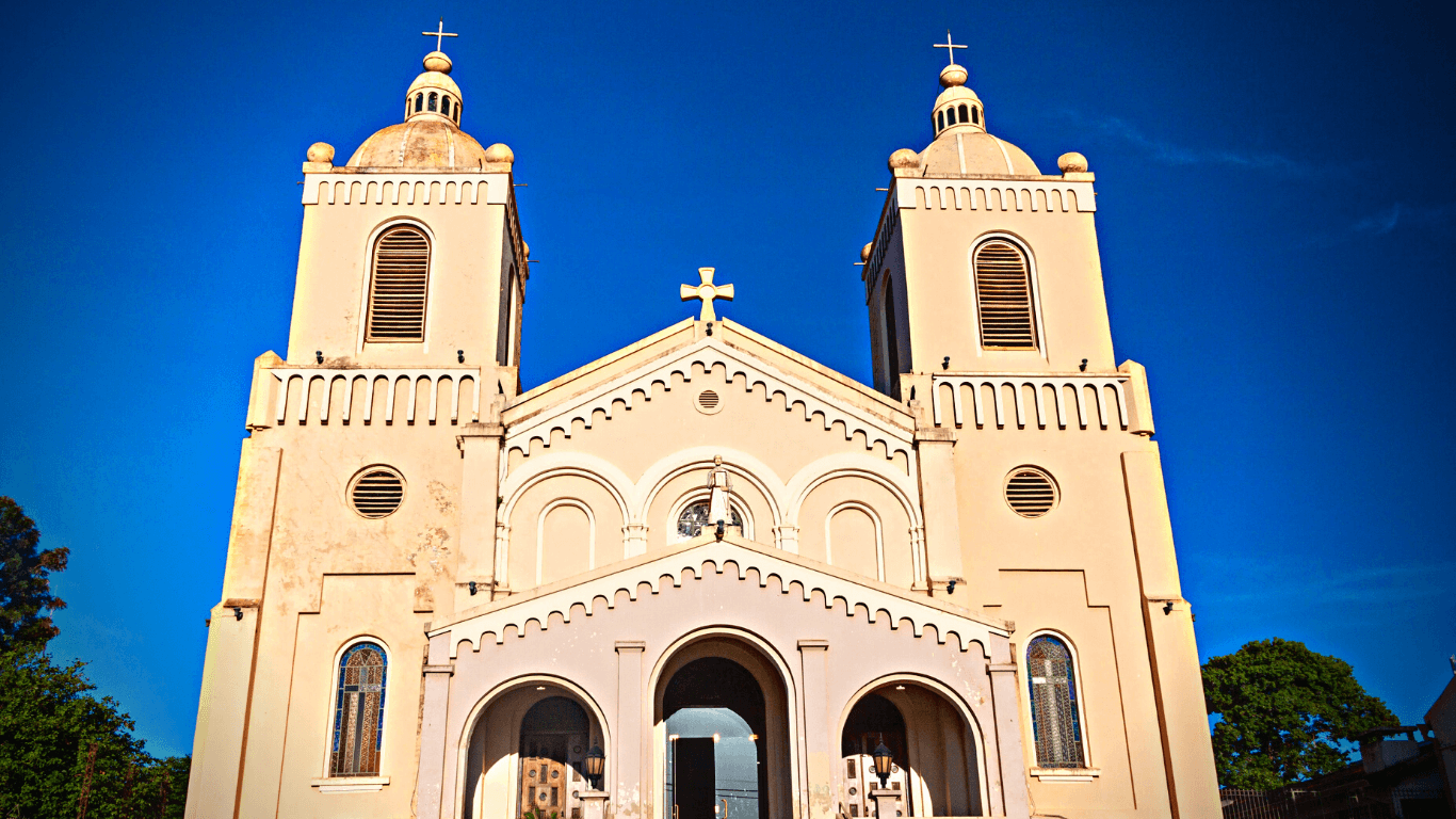 Catedral da cidade do Paraguai Encarnacion