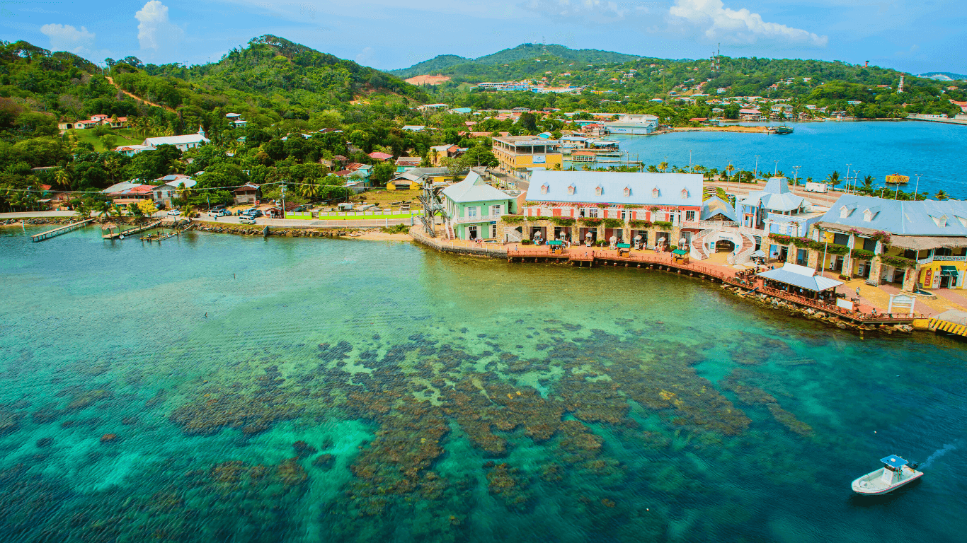 Ilha de Roatan em Honduras