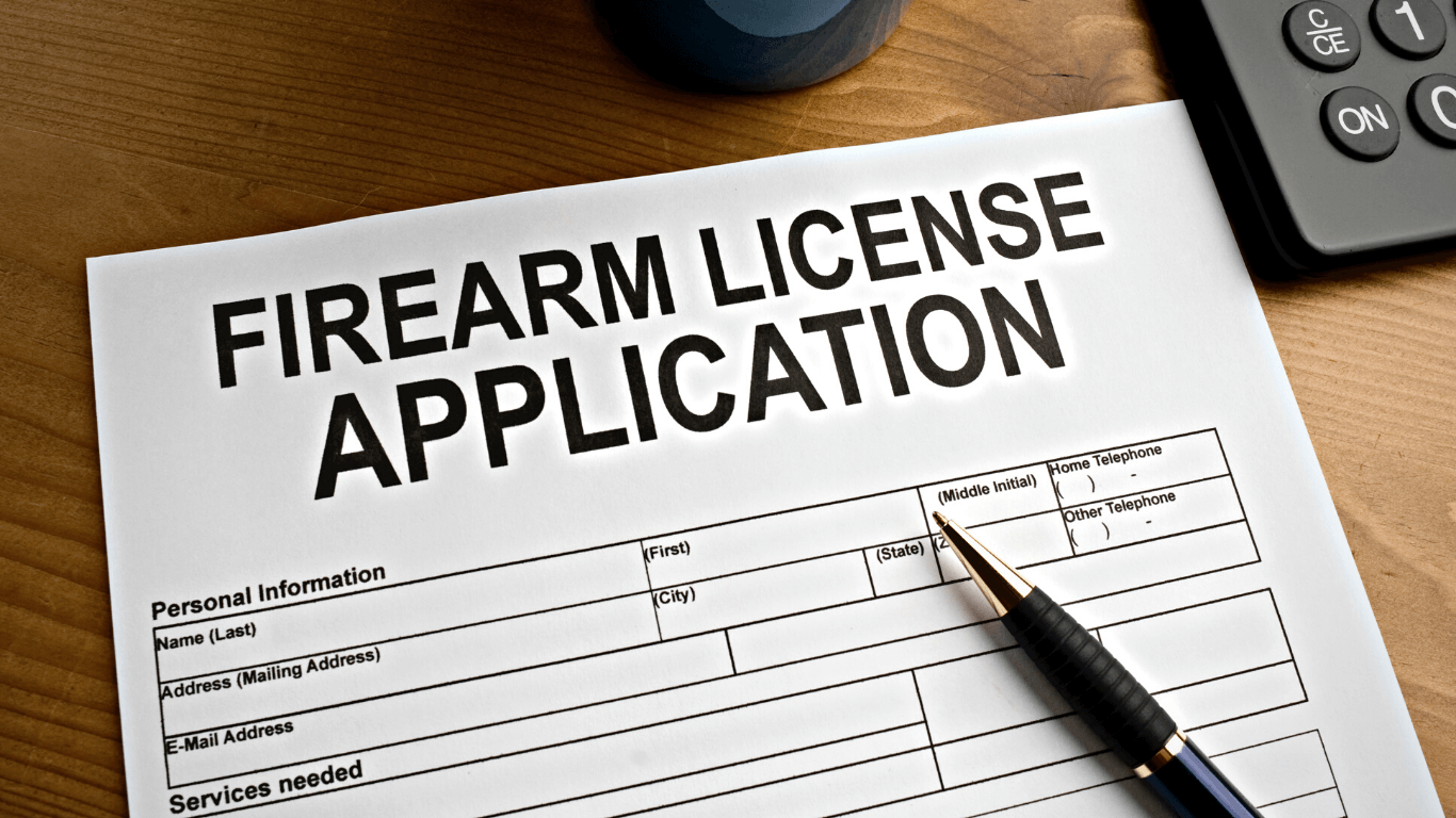 Documento de aplicação para porte de arma