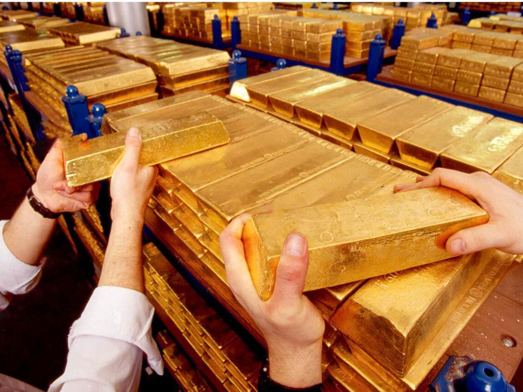 Barras de ouro