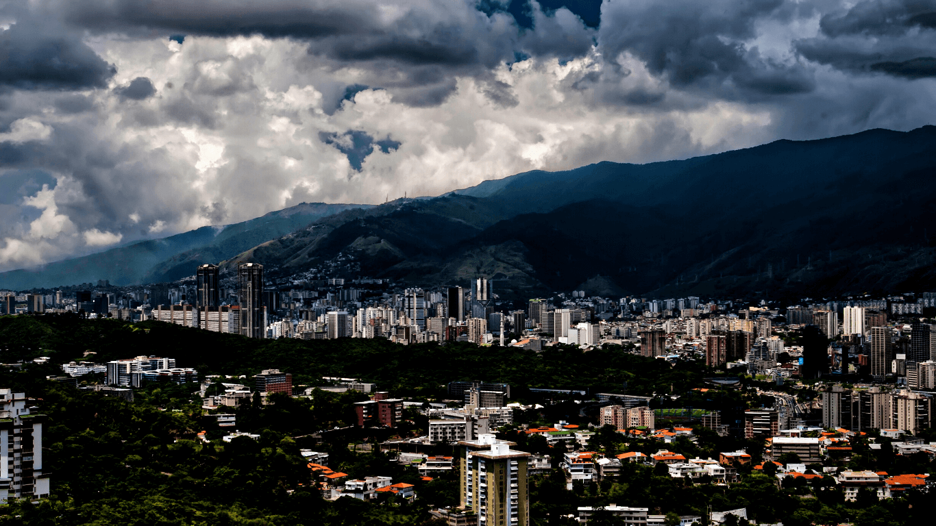 Vista da cidade de Caracas, na Venezuela