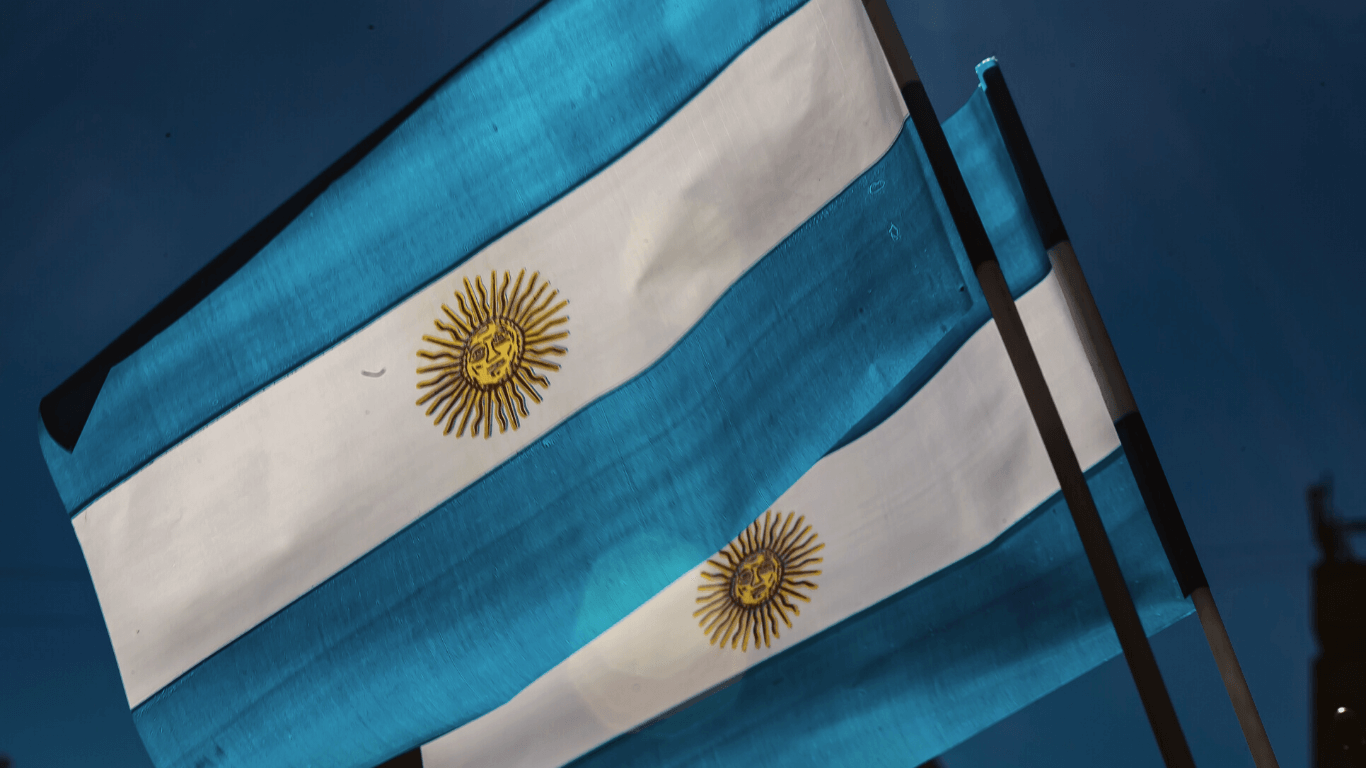 Duas bandeiras da Argentina