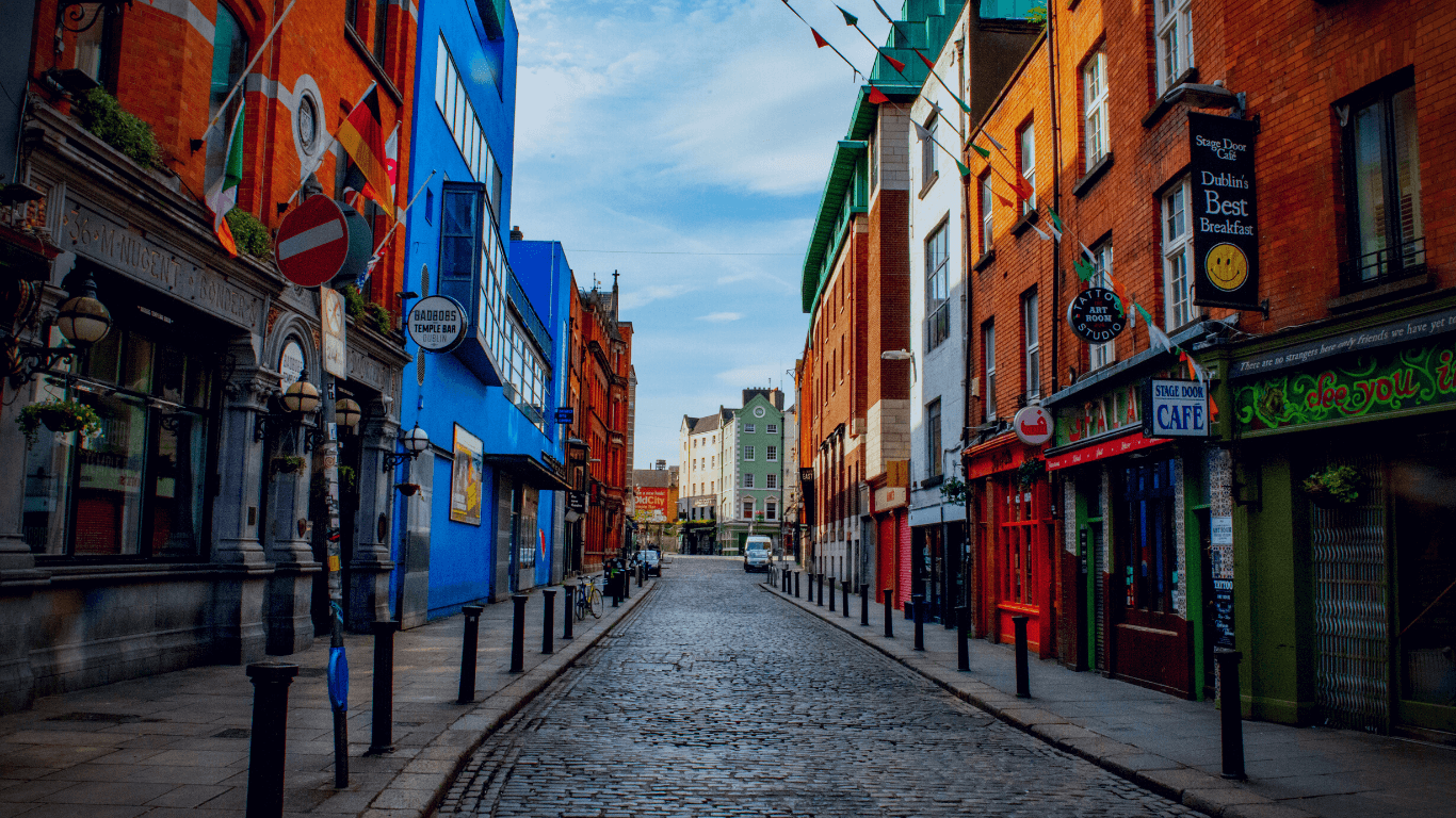Rua na Irlanda, em Dublin