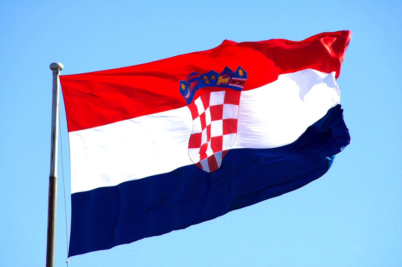 Imagem da bandeira da Croácia